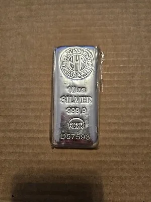 10 Oz Nadir Metal Rafineri Bullion Bar Of 999.9 Fine Silver • $269