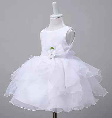 £26.90 • Buy Elizabeth Baby Girls Dress Christening Wedding Gown Birthday Party FREE Headband