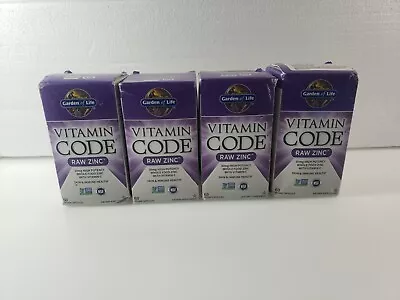 BUNDLE! (240) Garden Of Life Vitamin Code Raw Zinc Vegan Capsules  - FREE Ship! • $22.99