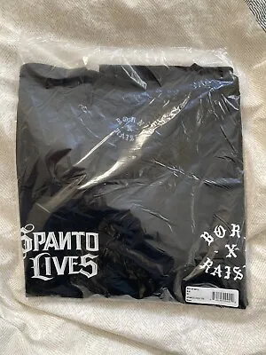 Born X Raised Spanto Lives Mister Cartoon Black T-Shirt Size XL Brand New Sealed • $200
