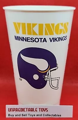 Vintage 1980s NFL NFC MINNESOTA VIKINGS Dr. Pepper Icee Beverage Plastic Cup • $4.99