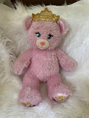 £6 • Buy  Disney Princess's Girls Pink Build-A-Bear Workshop Teddy Bear With Crown