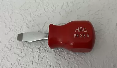 Mac Tools PN2SA Flat Tip 5/16  Stubby Screwdriver Red Hard Handle 3-1/4  USA • $11.99