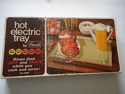 Vintage W.T. Grant Co. Hot Electric Tray #WTG 89060 With Box Avocado. VG Tested. • $21.99