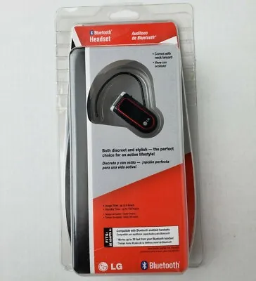 Verizon Wireless LG Bluetooth Audio Hands Free Headset Black LBT730 New • $19.54