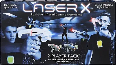 Laser X Two Guns Range Blaster Game (Laser Tag) - Two Players Christmas Gift • £65