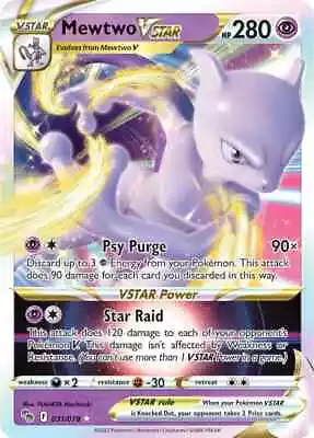 Mewtwo VSTAR 031/078 Pokemon Go Pokemon Card NM • $7.79