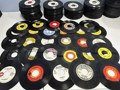 45 Bulk 7  45 RPM Vinyl Records For Decor And Crafting • $12.95