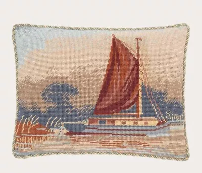 Ehrman Tapestry Needlepoint Cushion Kit Candace Bahouth Dutch Barge New • £39.50