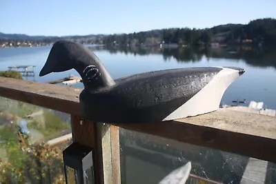 Black Brant Goose Decoy By Unknown Solid Wood OP. • $75