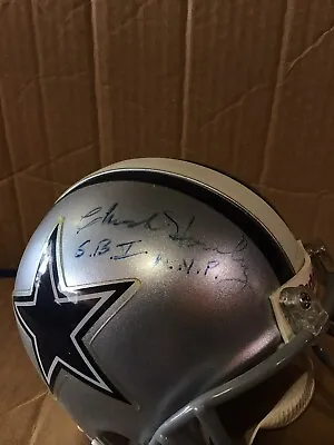 $299.99 • Buy Chuck Howley Sb V Mvp Cowboys Signed Auto Mini Helmet (peeling Decals)(no Box)