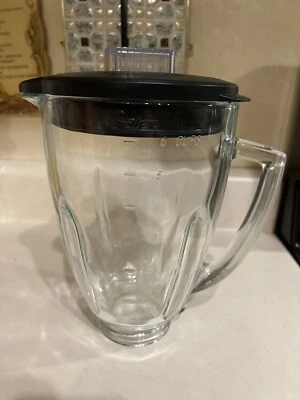 $23 • Buy Oster Blender Replacement 6-Cup Glass Jar, Lid, Black And Clear See Details