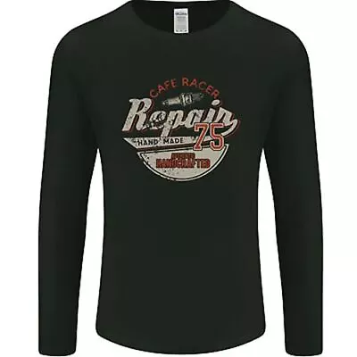 Cafe Racer Biker Motorbike Motorcycle Mens Long Sleeve T-Shirt • £12.99