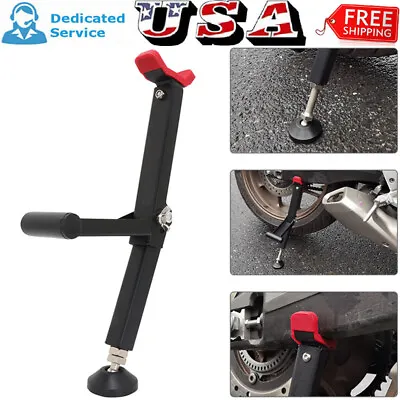 Motorcycle ATV Universal Front Rear Stand Lift Jack Wheel Support Frame Non-slip • $36.79