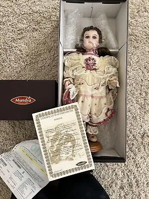  Roselyne  Christine Et Cecile/ Mundia Reve De Porcelaine Collectible Doll Rare. • $90