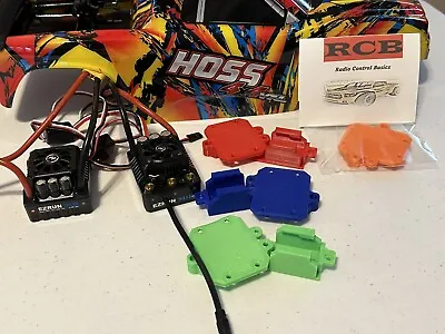 ESC Mount Traxxas Hoss Hobbywing MAX8 MAX10 VXL-4S Castle Switch /hardware • $19.95