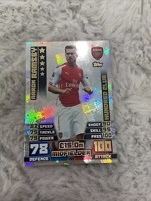 Match Attax Attack 14/15 2014/15 #453 Aaron Ramsey Hundred 100 Club Card • £2.49
