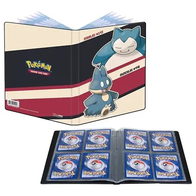 $11.99 • Buy Ultra Pro Pokemon 4 Pocket Binder Portfolio With Pages Snorlax And Munchlax