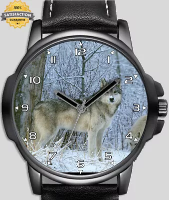 Arctic White Wolf Unique Unisex Beautiful Wrist Watch UK FAST • $98.64