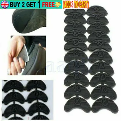 £2.79 • Buy Rubber Heel For Shoes Boots Sole Heel Guard Repair Glue On Pads 2PCS