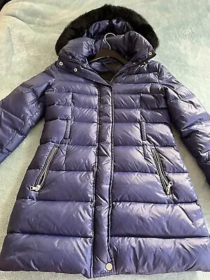 UGG VALERIE Goose  DOWN JACKET  NOCTURN BLUE  1018749 Toscana Hood Coat XS • $64.99