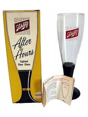  Schlitz Lighted Beer Glass After Hours Non Working Collectible Vintage • $16.95