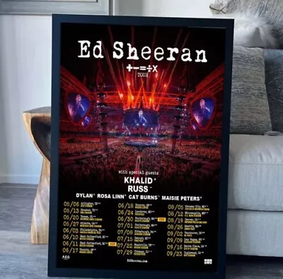 Ed-Sheeran Tour 2023 Poster  Room Decor Best Gift For Fan • $23.99