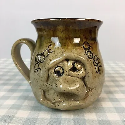Pretty Ugly Pottery Mug Made In Wales Studio Stoneware Mug  VGC Brown Glazed • £9.99