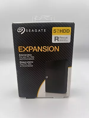SEAGATE Expansion 5TB Portable Hard Drive - Black • £110