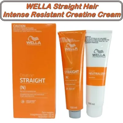 WELLA Straight Hair Intense Resistant Creatine Cream # N For Normal Hair 100ml. • $18.35