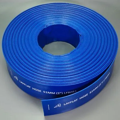PVC Layflat Hose Pipes Water Delivery Discharge Irrigation Lay Flat 4 BAR Rated • £3.94