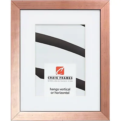 Craig Frames Milano .75 Inch Wide Rose Gold Picture Frame With A Single Mat • $73.99
