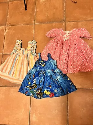 Girls 18 Month Dress Lot Vintage Bunny Fish Matilda Jane • $10