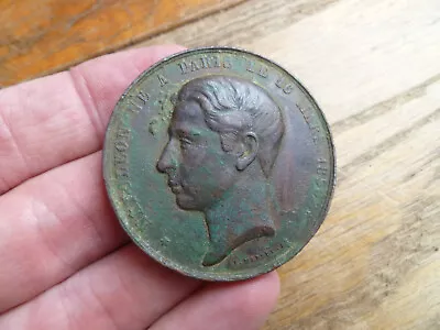 FRANCE. Napoleon IV (Pretender) Medal 1874 46mm • £5