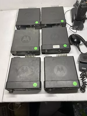 Lot Of 6 Motorola Mobile Radios 2 Walkie Talkies Chargersand More • $390