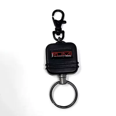 Tumi Retractable Key Fob Keychain Black Red 24  • $19.99