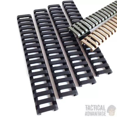 4 X AEG 20mm Rubber Rail Covers Handguard Ladder Airsoft RIS Magpul Style Cover • £7.95