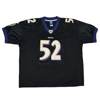 Baltimore Ravens Ray Lewis #52 Jersey Mens 56 Black NFL Reebok On Field Stitched • $59.99