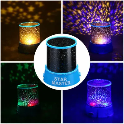 LED Galaxy Starry Sky Projector Night Light Moon Ocean Wave Star Room Lamp Decor • $6.98