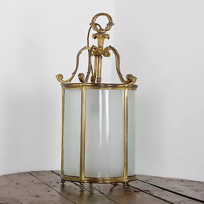 Large Antique Country House Hall Porch Lantern Light By Faraday & Sons London • £1395