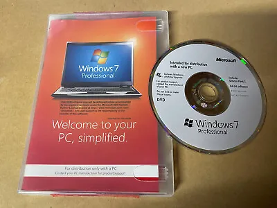 $30 • Buy Microsoft Windows 7 Professional DVD 64-bit With Key