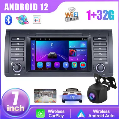 7  For BMW E38 E39 E53 X5 GPS Navigation Android 12 Car Stereo Radio + Camera • $165.59