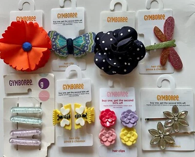 $9.99 • Buy Gymboree Your Choice Of Alligator Clips Or Bobby Pins Hair Accessory NEW