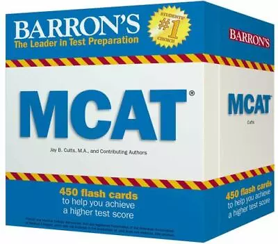 MCAT Flash Cards (Barron's Test Prep) Cutts M.A. Jay B. 9781438075549 • $14.33