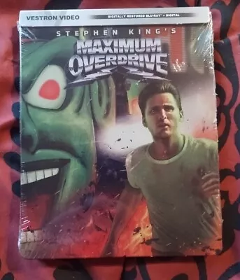 Maximum Overdrive STEELBOOK Blu-ray Stephen King NEW Sealed Free Box Shipping • $44.09