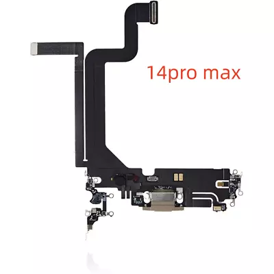 OEM Charging Port Dock Mic Flex Cable Connector Adapter For Iphone 14 Pro Max • £22.79