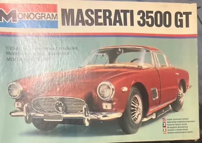 Maserati 3500 GT Monogram 2245 1/25 Vintage Unbuilt Model Car Kit • $99.99