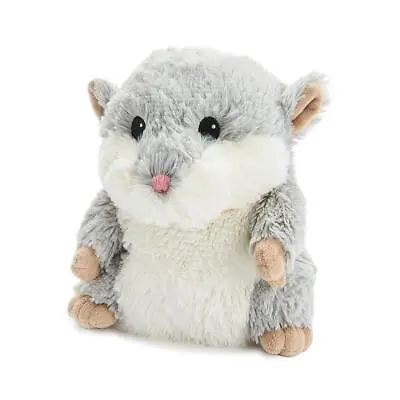 Warmies Grey Hamster Plush Heatable Microwavable Soft Toy Bedtime Warmer Gift • £19.49