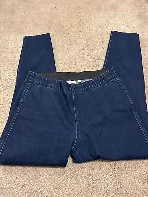 Miraclebody Womens Straight Leg Jeans High Rise Dk Blue Wash Sz 14 Inseam 27  • $27.99