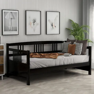 Modern Solid Wood Daybed Multifunctional Twin Size Espresso 10AAP • $136.89